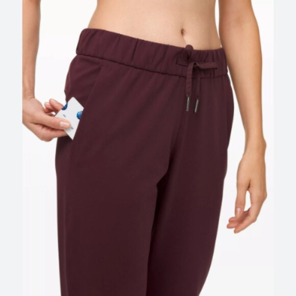 Lululemon On The Fly Pants Size 4 Straight Leg Cropped - Picture 2 of 7